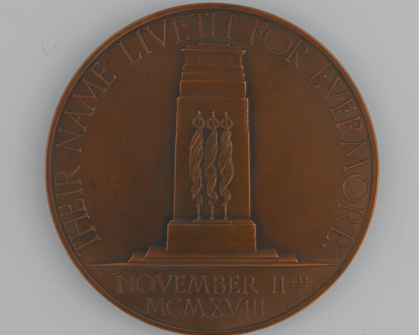 Medal commemorating the unveiling of the Cenotaph in Whitehall, 11 November 1920