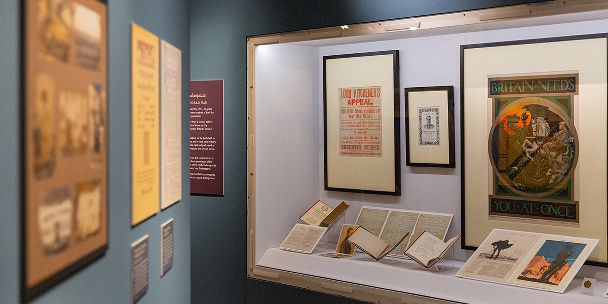 Shakespeare and War exhibition