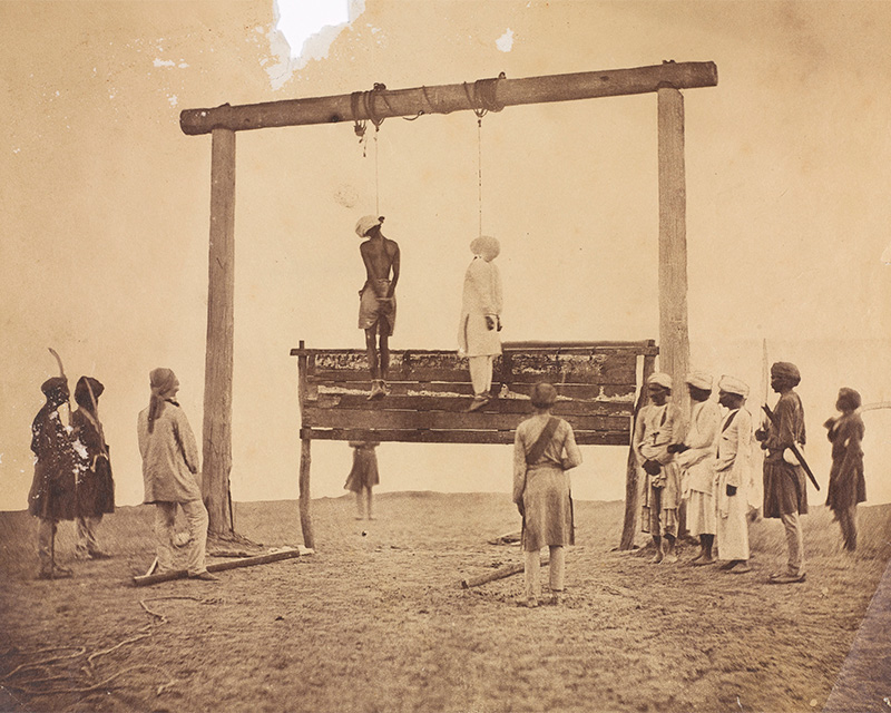 The execution of mutineers, c1858