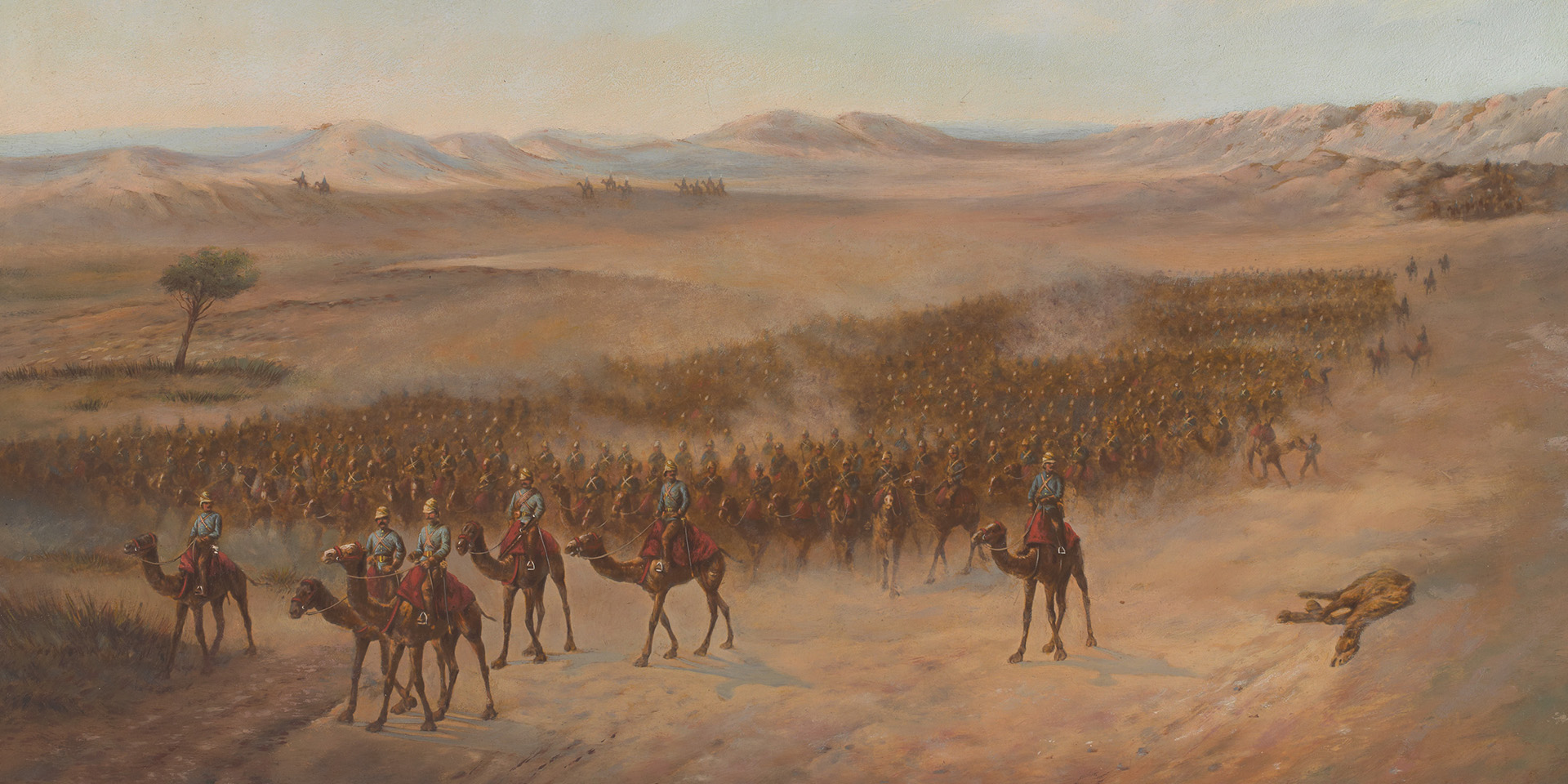 Sir Herbert Stewart’s column crossing the Bayuda Desert, 1885