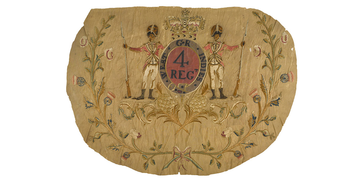 Regimental Colour of the 4th West India Regiment, c1800