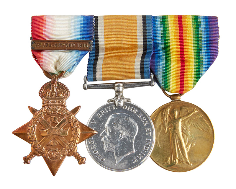 Medals awarded to Gunner Alfred Lionel Smith, Royal Field Artillery