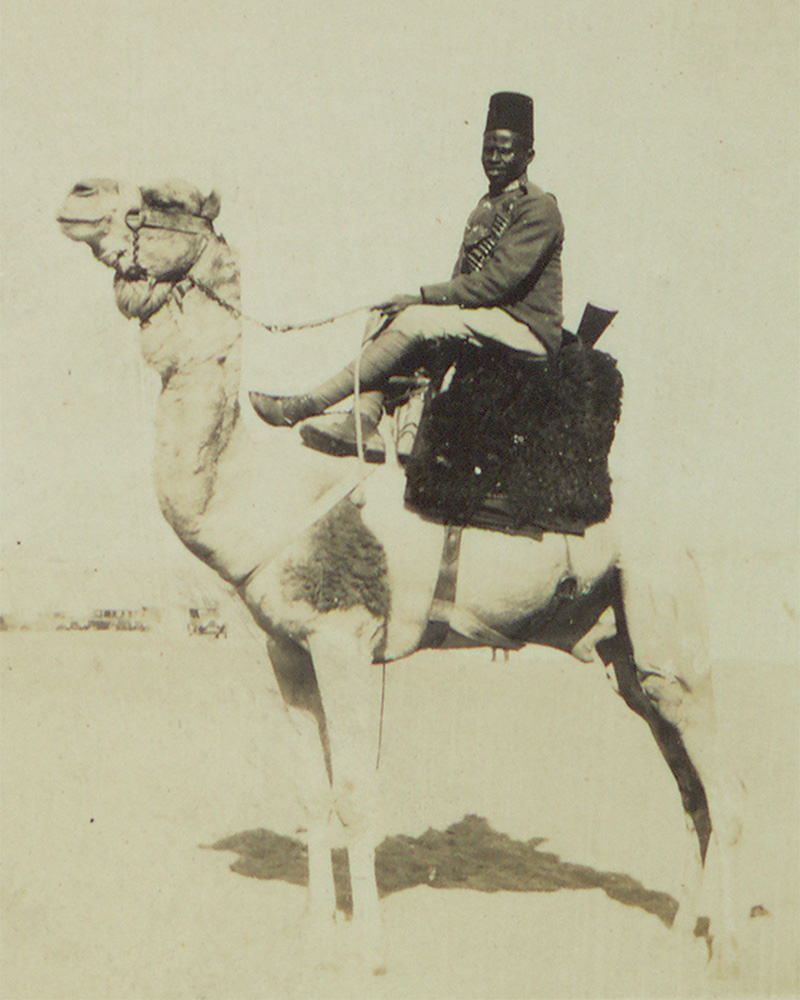 A soldier of the Sudanese Camel Corps, c1932