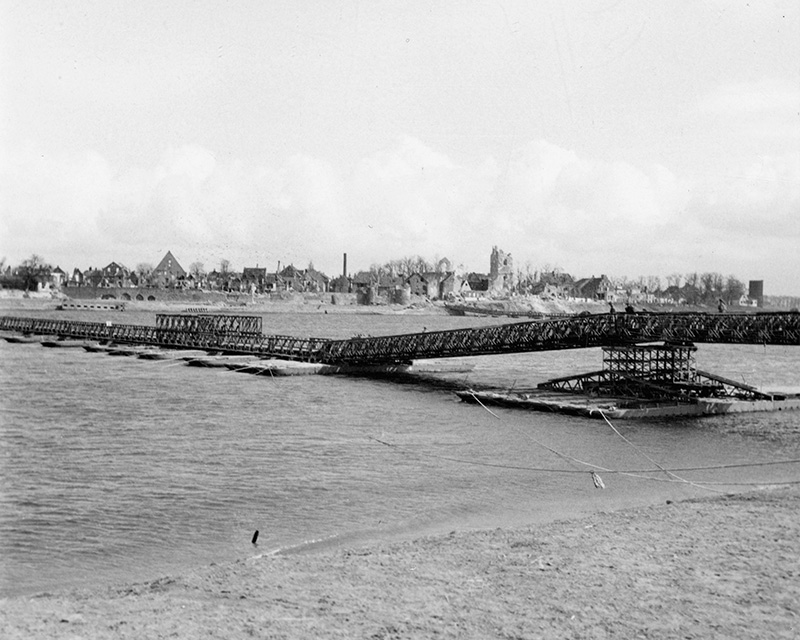 Bailey bridge over the Rhine at Rees, March 1945