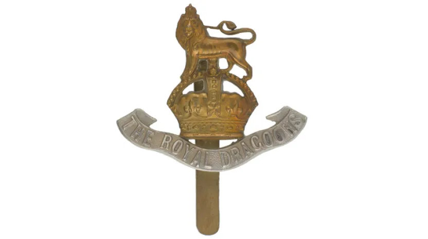 Other ranks’ cap badge, 1st The Royal Dragoons, c1935