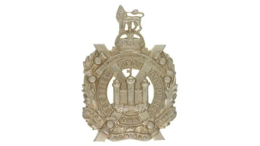Cap badge, The King's Own Scottish Borderers, c1930