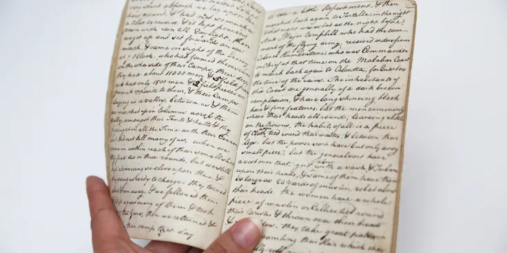 Journal of an unknown soldier of the 100th Regiment of Foot, c1786