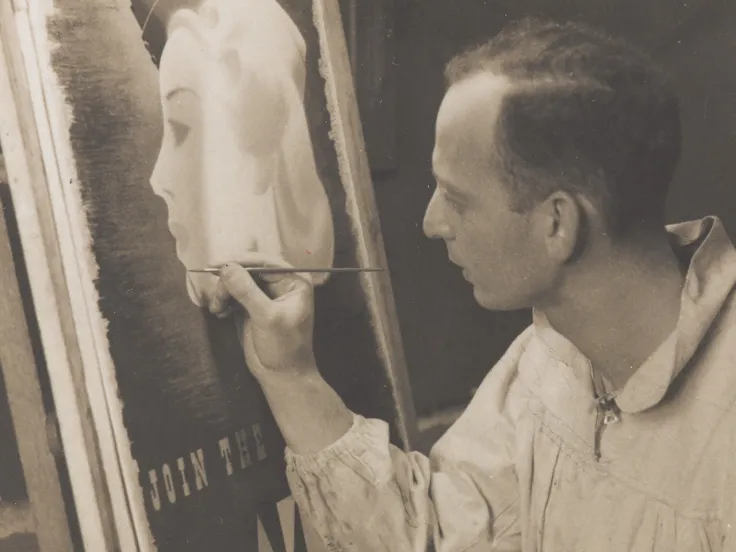 Abram Games in his studio, c1941