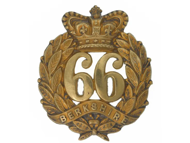 Other ranks' glengarry badge, 66th (Berkshire) Regiment of Foot, c1874