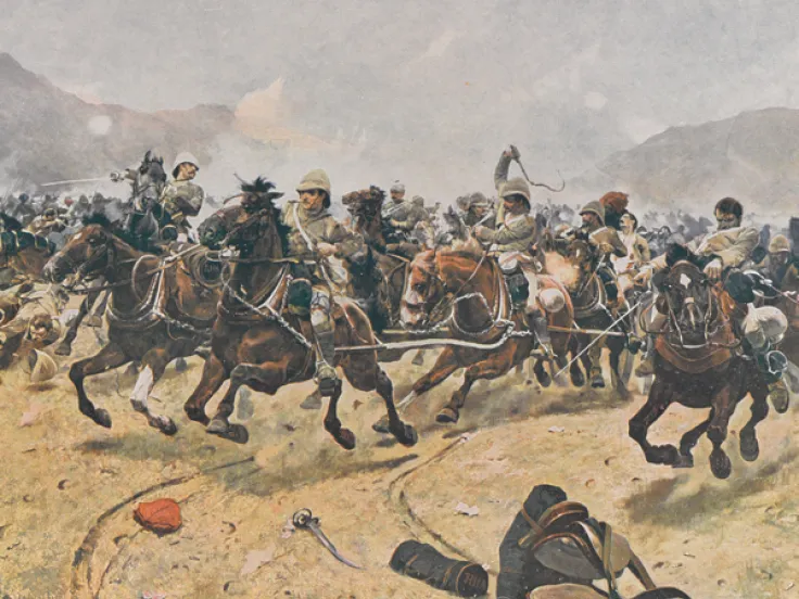 Saving the guns at Maiwand, 1880