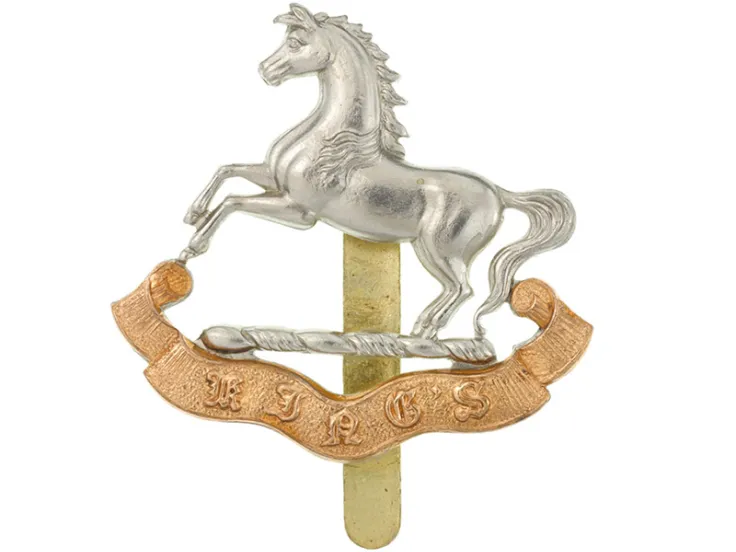 Cap badge, other ranks, King’s Regiment (Liverpool), c1927