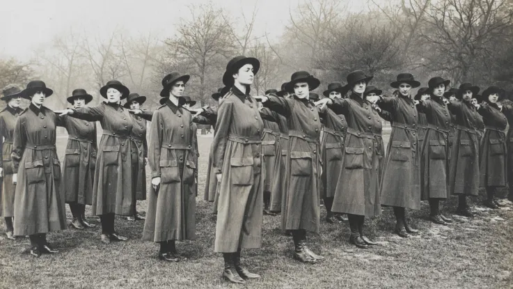 WAACs on parade, c1917