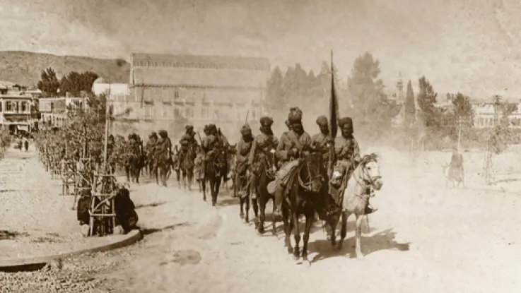 9th Hodson's Horse in General Chauvel's march through Damascus, 1918