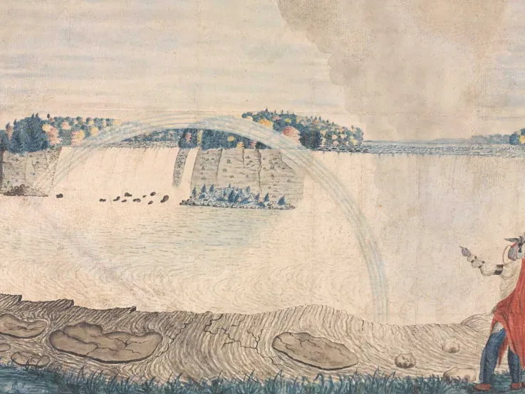 Earliest known Niagara Falls painting saved from export