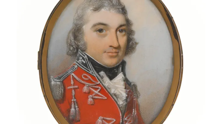 An unidentified officer of Fencible Cavalry, c1800