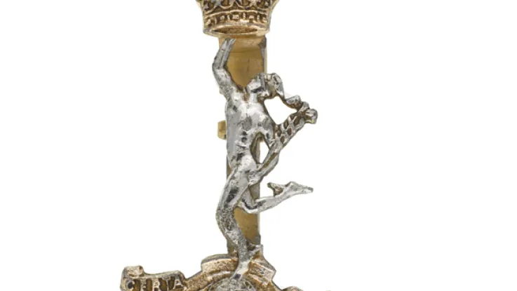 Other ranks’ cap badge, Royal Corps of Signals, c1970