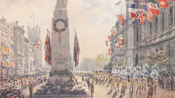 The Cenotaph in Whitehall, 1919