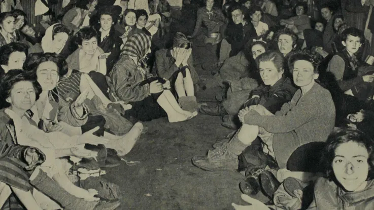 Female prisoners after their liberation, Belsen, April 1945