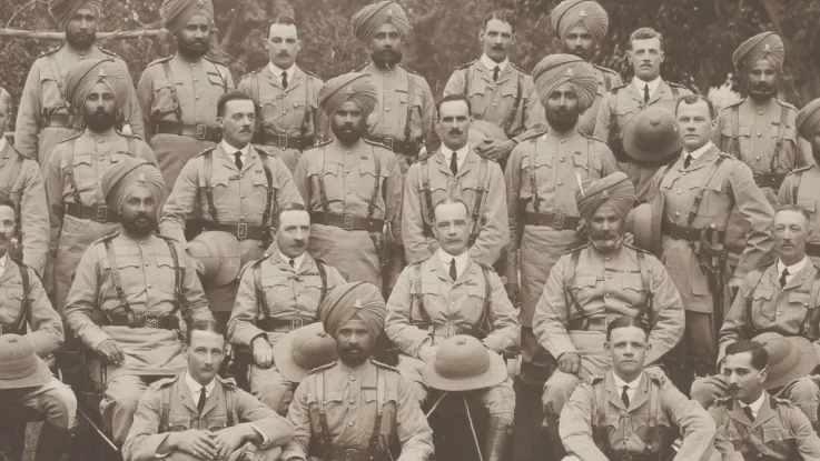 Officers of the 14th King George's Own Ferozepore Sikhs, Peshawar, 1913 