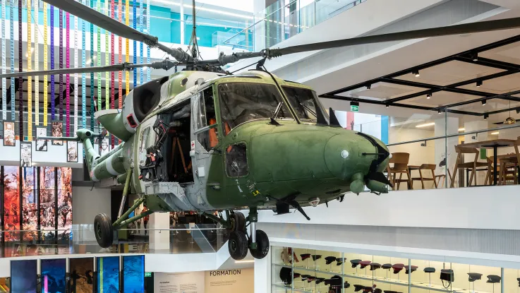 Lynx helicopter in the National Army Museum