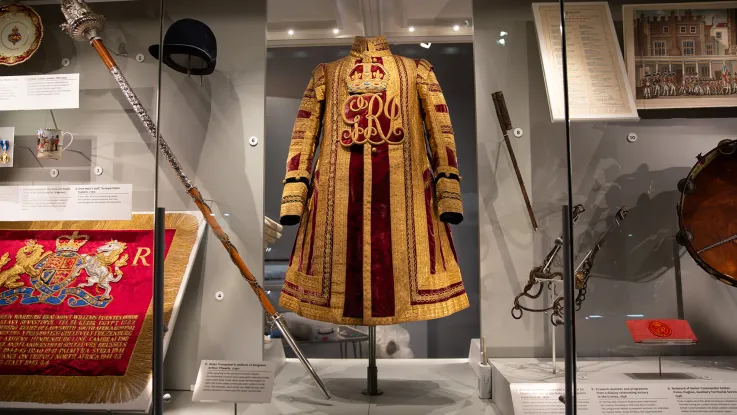 Ceremonial display in the Army at Home gallery