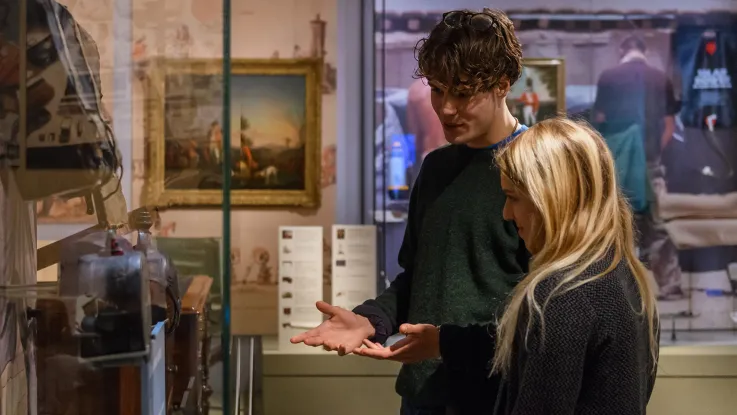 Visitors in Soldier gallery