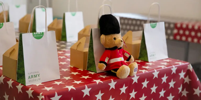 A table decorated for a child's birthday party