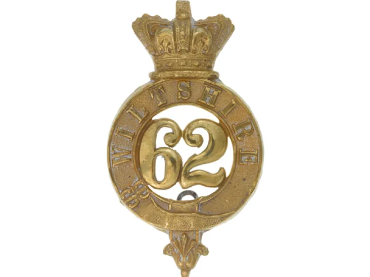 Other ranks’ glengarry badge, 62nd (The Wiltshire) Regiment of Foot, c1874